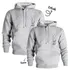 Personalised Couple's Initials Hoodie Set for Romantic Occasions