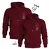 Personalised Couple's Initials Hoodie Set for Romantic Occasions