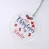 Holiday Keepsake Personalized Ornament - Transparent Acrylic