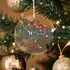 Holiday Keepsake Personalized Ornament - Transparent Acrylic