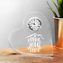 Personalised Heart Clock Home Gift for Couples and Friends
