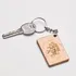 Home Is Where Love Is Engraved Wooden Keychain