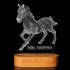 Horse Design Optical Illusion 3D LED Lamp