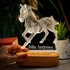 Horse Design Optical Illusion 3D LED Lamp
