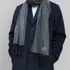 Personalised Monogram Men's Scarf with Elegant Embroidery