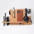Initial Monogram Designed Wooden Desk Organizer