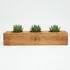Initial Personalized Wooden Succulent Pot with 3 Slots