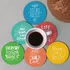 Inspirational Colorful Coaster Set of 6 for Home Decor