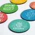 Inspirational Colorful Coaster Set of 6 for Home Decor