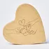Interlocking Hands Wooden Heart Decor for Romantic Occasions