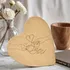 Interlocking Hands Wooden Heart Decor for Romantic Occasions
