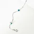 Italian Chain Evil Eye Bracelet in Sterling Silver