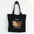 Leave Yesterday Behind Black Tote Bag