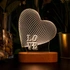 Love Written Led Lamp