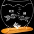 Lover Fish Personalized LED Night Lamp with Names