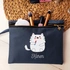 Makeup Cat Canvas Makeup Bag