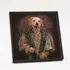 Medieval Portrait Themed Decorative Adhesive Frame for Pets