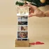 Merry Christmas Designed Wooden Accordion Photo Box