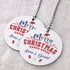 Merry Christmas Personalised MDF Tree Ornament