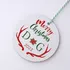 Merry Christmas Personalised MFD Tree Ornament with Initials