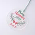 Merry Christmas! Personalized Christmas Ornament with Initials