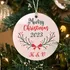 Personalised Merry Christmas 2023 Ornament with Monogram