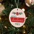 Merry Christmas! Personalized Letter Christmas Ornament