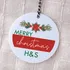 Merry Christmas! Personalized Letter Christmas Ornament