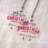 Merry Christmas! Personalized Transparent Ornament with Names