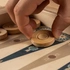 Handcrafted Wooden Backgammon Set with Ethnic Design