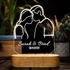 Minimal Design Valentine's Day Gift Personalized 3d Led Lamp