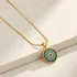 Minimal Evil Eye Pendant Necklace