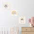 Minimal Rainbow Design Baby Room Frame