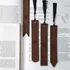 Minimal Yoga Symbol Leather Bookmark Set of 4