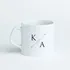 Minimalist Initial Design Tea Coffee Mug