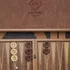 Minimalist Monogrammed Leather-Covered Walnut Backgammon Set