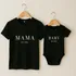 Mom and Baby T-shirt & Baby Body Personalized Matching Set