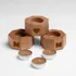 Mom-Engraved Wooden Candle Holder Set