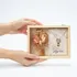 Mom's Love Necklace and Flower Bouquet Wooden Gift Box Set