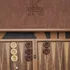 Monogrammed Leather-Covered Walnut Backgammon Set