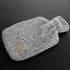 Monogrammed Plush Hot Water Bottle for Couples 14.5 x 8.6