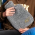 Monogrammed Plush Hot Water Bottle for Couples 14.5 x 8.6