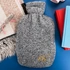 Monogrammed Plush Hot Water Bottle for Couples 14.5 x 8.6