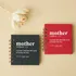 Mothers Day Gift Mini Photo Album with Mother Definition Designed Black Cover