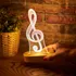 Music Conspet 3D Treble Clef Design LED Lamp