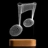 Musical Note Design LED Lamp