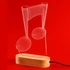 Musical Note Design LED Lamp