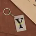 Name and Initial Printed Clear Plexiglass Keychain