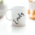 Name Written Personalised Porcelain Cup Glass
