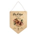 New Born Baby Decorative Door Sign - Wooden Door Decor with Photo